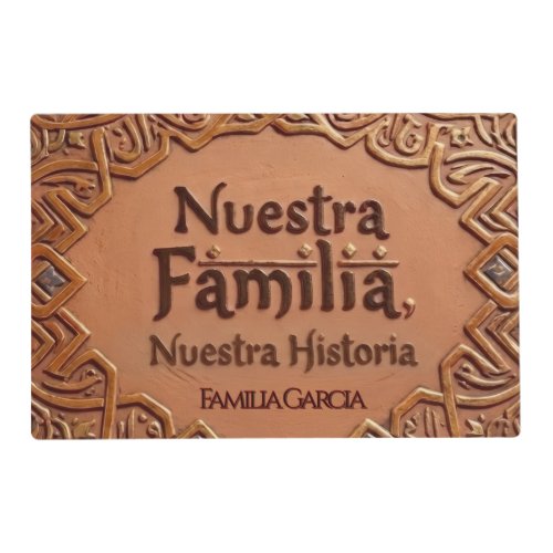 Mantel Individual "Nuestra Familia" - Estilo Terra Placemat