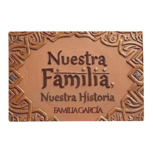 Mantel Individual "Nuestra Familia" - Estilo Terra Placemat