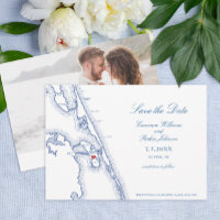 Manteo NC Outer Banks Map Elegant Wedding