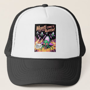 Manti Aliens Abduction Party! Defender Arcade '81 Trucker Hat