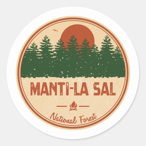 Manti_La Sal National Forest Classic Round Sticker