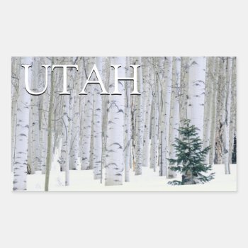 Manti-lasal National Forest  Utah Rectangular Sticker by OneWithNature at Zazzle