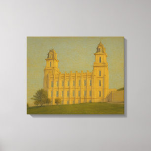Manti Utah Temple Painting™ LDS Wall Art Canvas