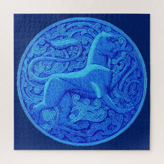 manticore in blue jigsaw puzzle
