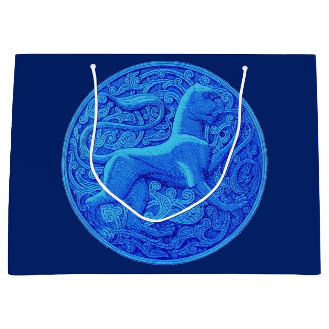 manticore in blue large gift bag (Front)