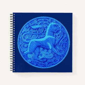 manticore in blue notebook