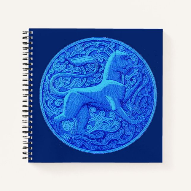 manticore in blue notebook (Front)