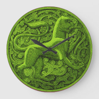 manticore in green large clock