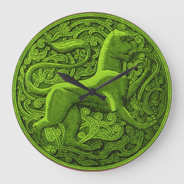 manticore in green large clock (Front)