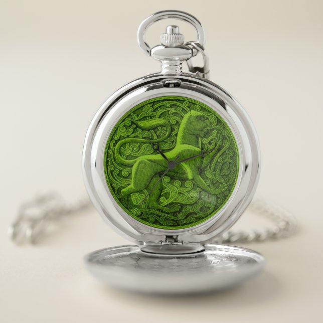 manticore in green pocket watch (Inside)