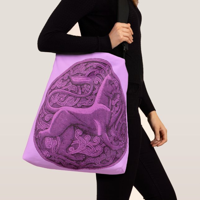 manticore in purple crossbody bag (Close Up)