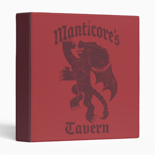 Manticores Tavern 3 Ring Binder