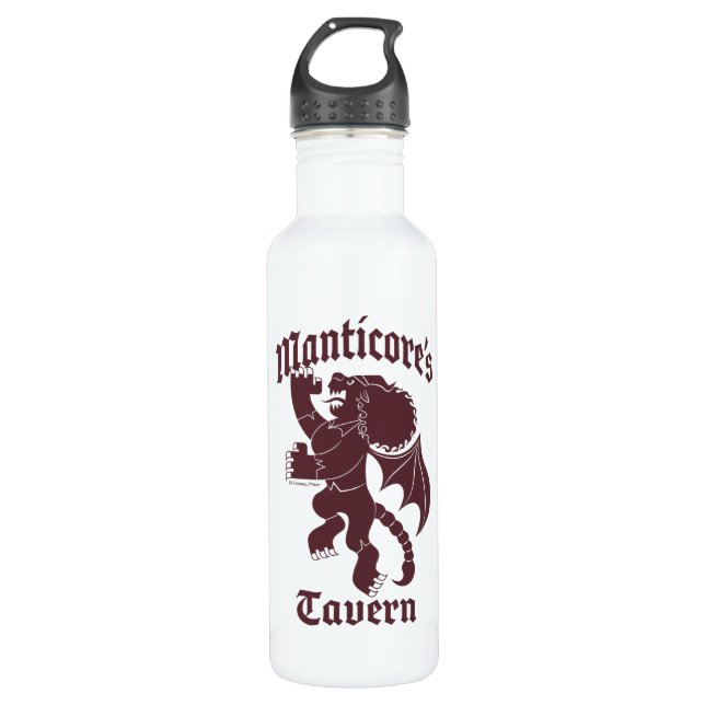 Manticore's Tavern Stainless Steel Water Bottle (Front)