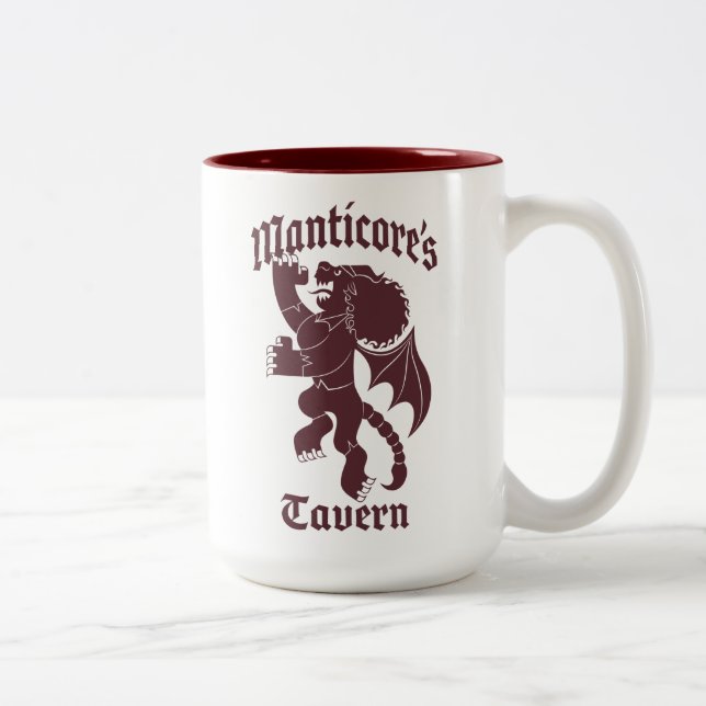 Manticore's Tavern Two-Tone Coffee Mug (Right)