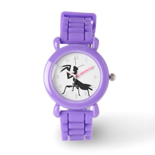 Mantis in silhouette _ Choose background color Watch