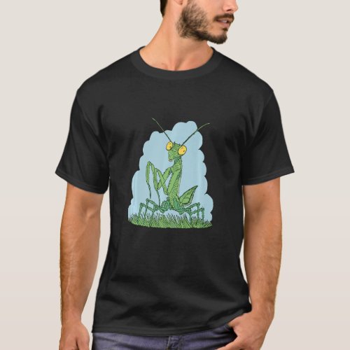 Mantis insect with powerful front legs Mantises cr T_Shirt