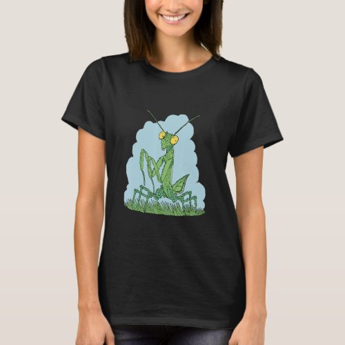 Mantis insect with powerful front legs Mantises cr T_Shirt