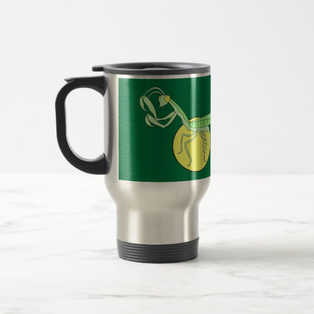 Mantis Man Symbol Travel Coffee Mug (Left)