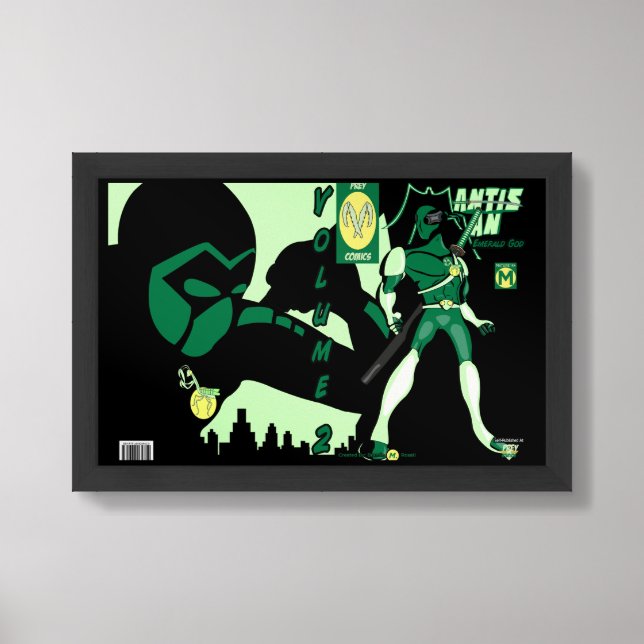 Mantis Man: Volume 2   Framed Art (Framed Front)