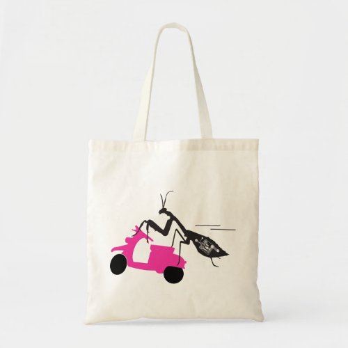 Mantis on a Moped Budget Tote Bag