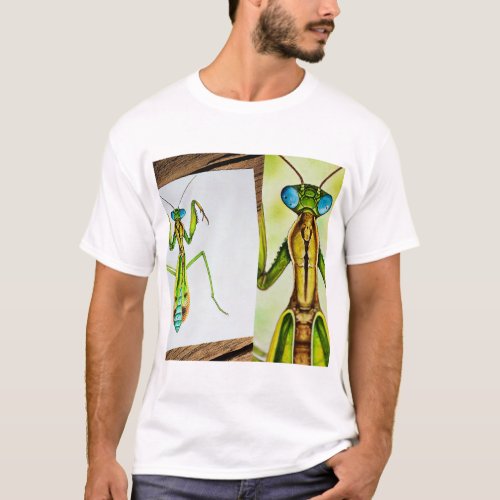 Mantispid Insect Dorsal View 040724IREF111 _ Water T_Shirt