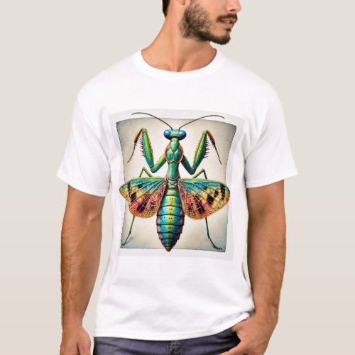 Mantispid Insect Dorsal View 210624IREF117 _ Water T_Shirt