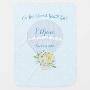 Mantita Para Bebé Hot air balloon baby boy blanket