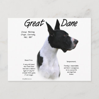 Mantle Great Dane History Design Postcard
