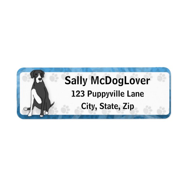 Mantle Great Dane Label (Front)