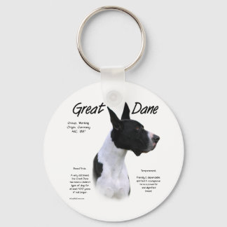 Mantle Great Dane Meet the Breed Keychain