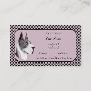 Mantle Great Dane Show Colors Business Cards