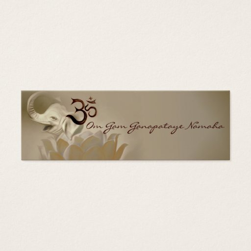 Customizable Mantra cards- Ganesh- Ganapataye Business Card Templates