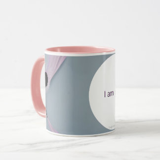 Mantra feather mug - I am gifted 2 tone customize 