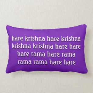 Mantra: HARE KRISHNA Lumbar Pillow