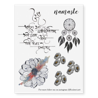 Mantra Tattoo Set by Rudravi
