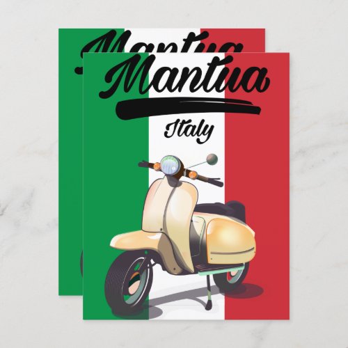 Mantua Italy travel poster