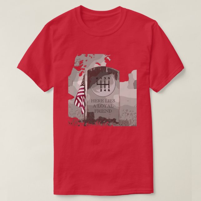 MANUAL 2-Sided Tombstone T-Shirt (Design Front)