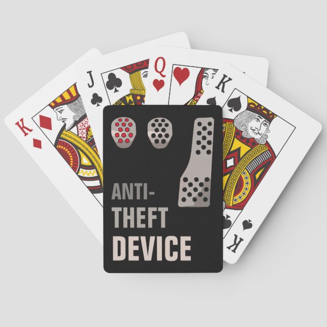 MANUAL Anti-Theft Poker Cards (Back)