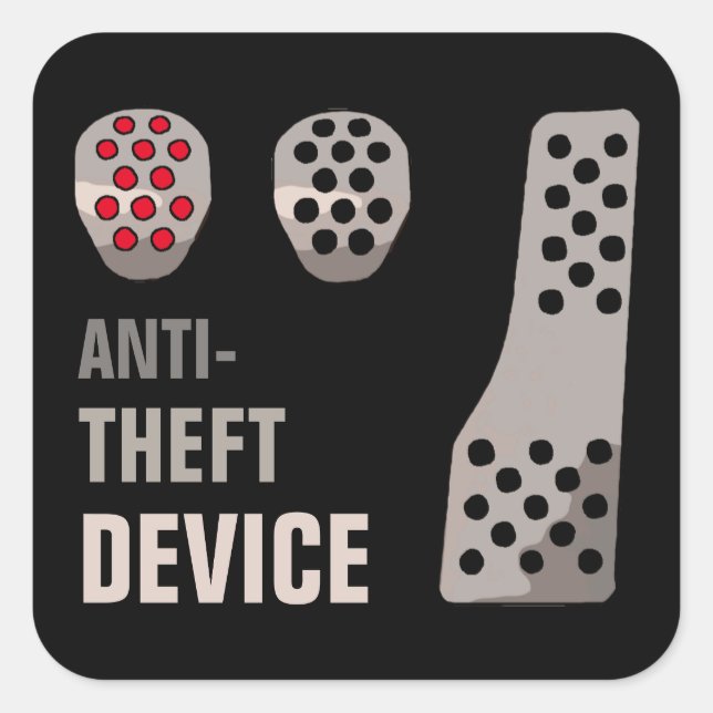MANUAL Anti-Theft Square Sticker (Front)