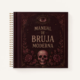 manual de bruja moderna marron notebook