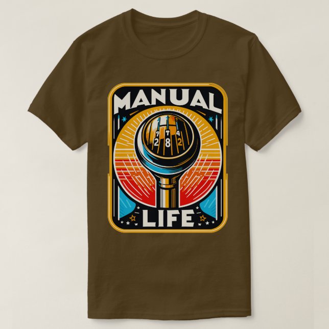 Manual Gear Shift 2 T-Shirt (Design Front)