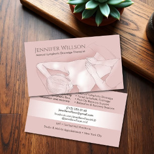 Manual Lymphatic Drainage MLD Therapist Business Card