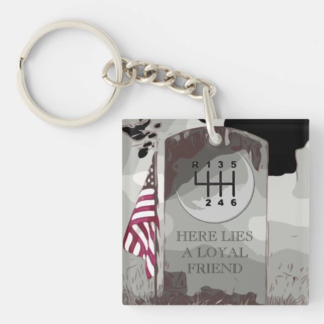 MANUAL Tombstone Keychain (Front)