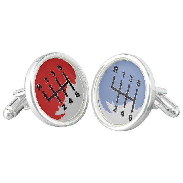 MANUAL Transmission - COLORS Cufflinks (Angled)