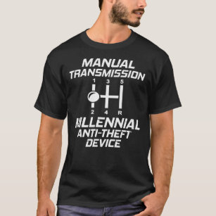 Manual Transmission Millennial Anti-Theft Device T T-Shirt