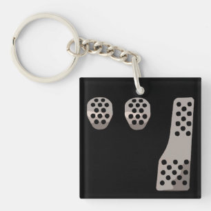 MANUAL Transmission - Three Pedal Dance Keychain