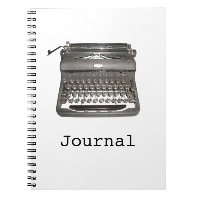 Manual Typewriter "Journal" Notebook (Front)