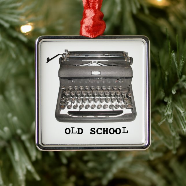 Manual Typewriter "Old School" Ornament (Tree)