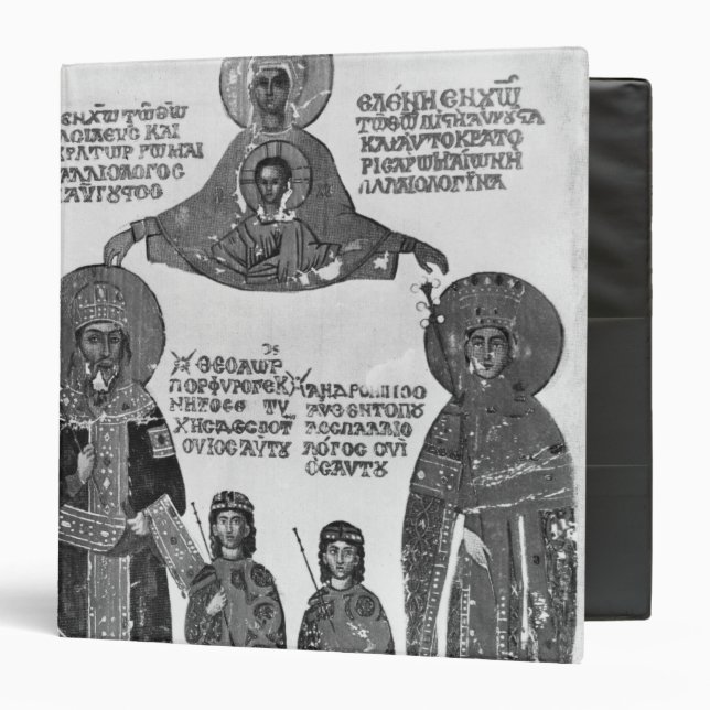 Manuel Palaeologus protected by Virgin Mary Binder (Front/Inside)