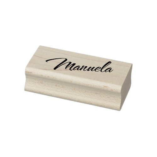 Manuela Name in Decorative Cursive Font Rubber Stamp